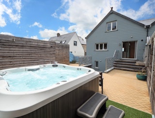 Back of St Harmon with the hot tub