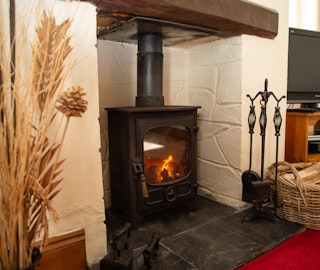 Living are a with a log burner