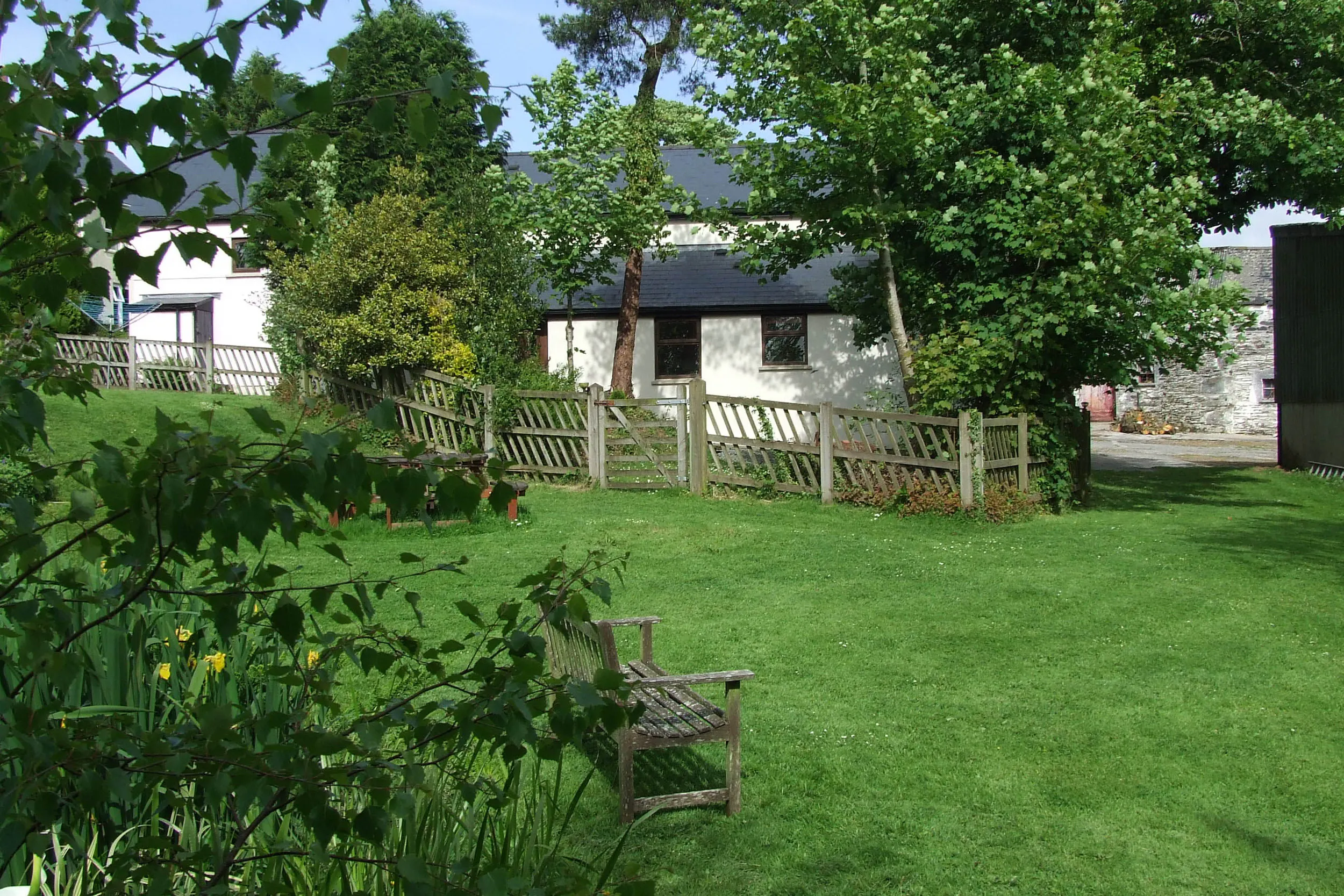 Secure enclosed garden area