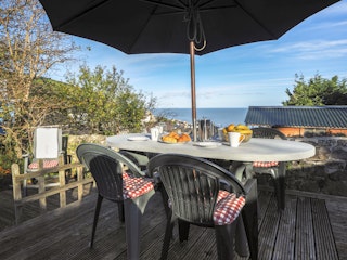 Terrace overlooking New Quay