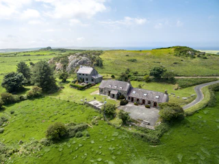 View of Garnllys Farmhouse from above