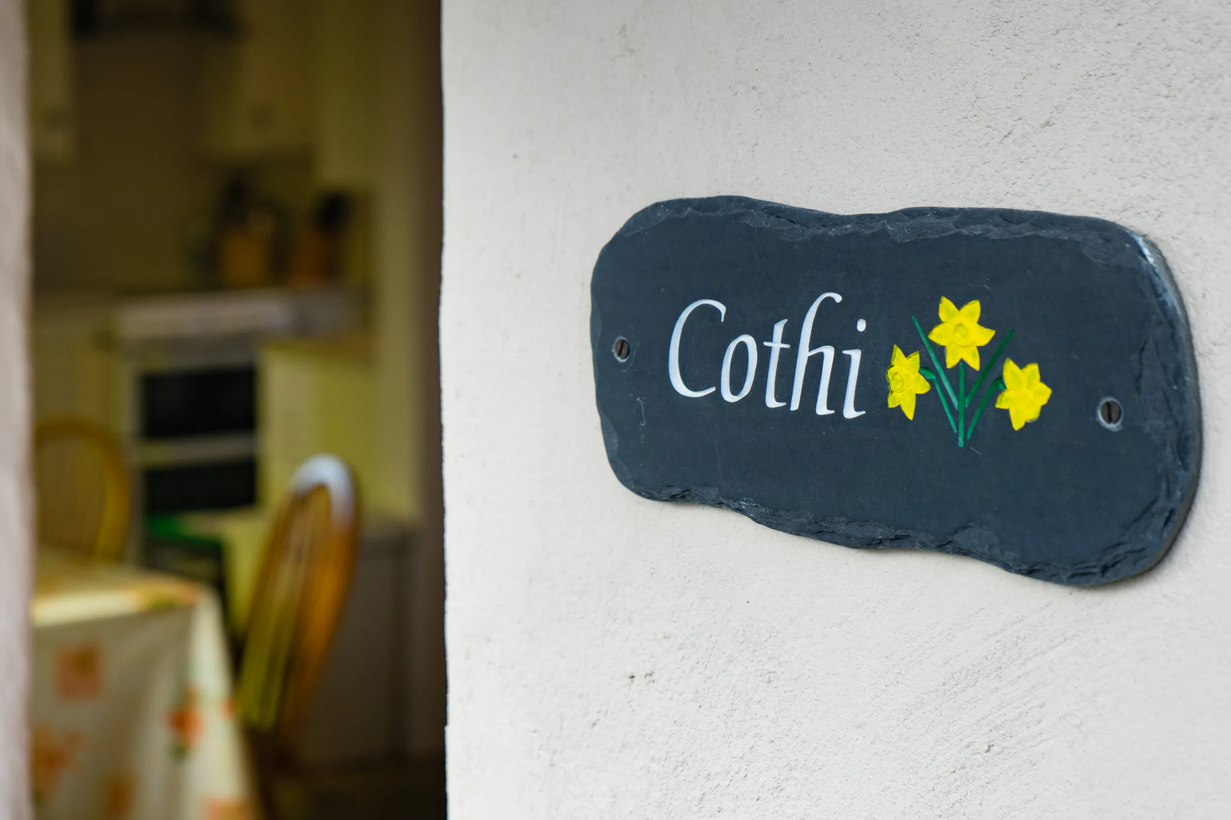 Cothi Cottage name plate