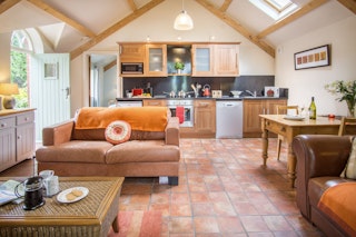 Living area with kitchen